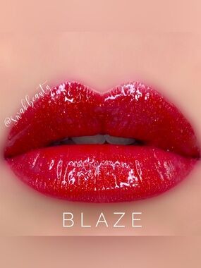 SeneGence Blaze lipsense- Shimmery warm red